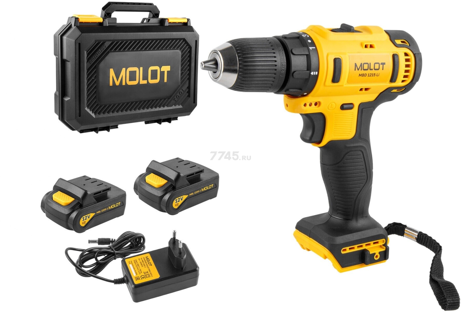 Дрель-шуруповерт аккумуляторная MOLOT MBD 1215 Li (1335568) - Фото 11