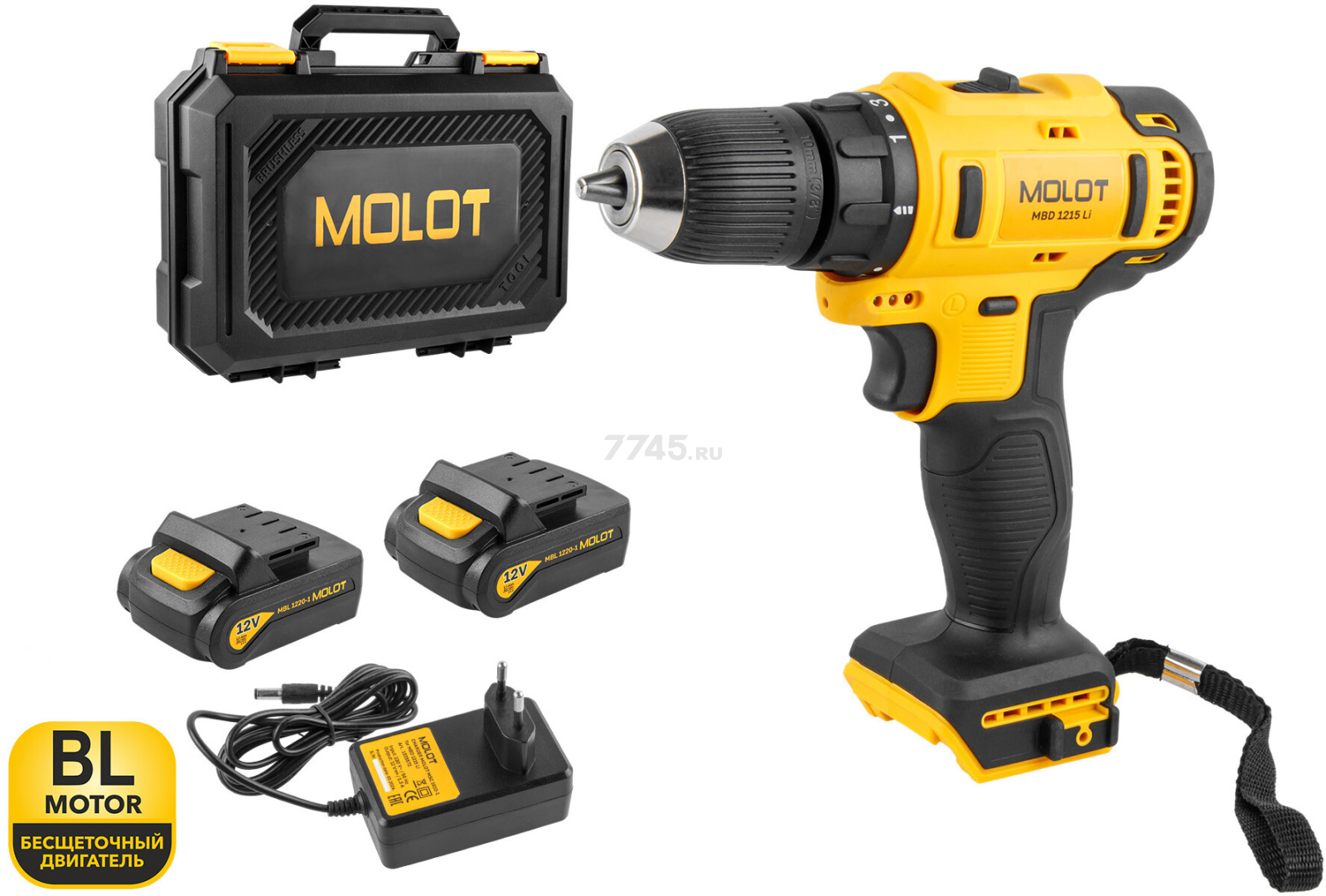 Дрель-шуруповерт аккумуляторная MOLOT MBD 1215 Li (1335568) - Фото 10