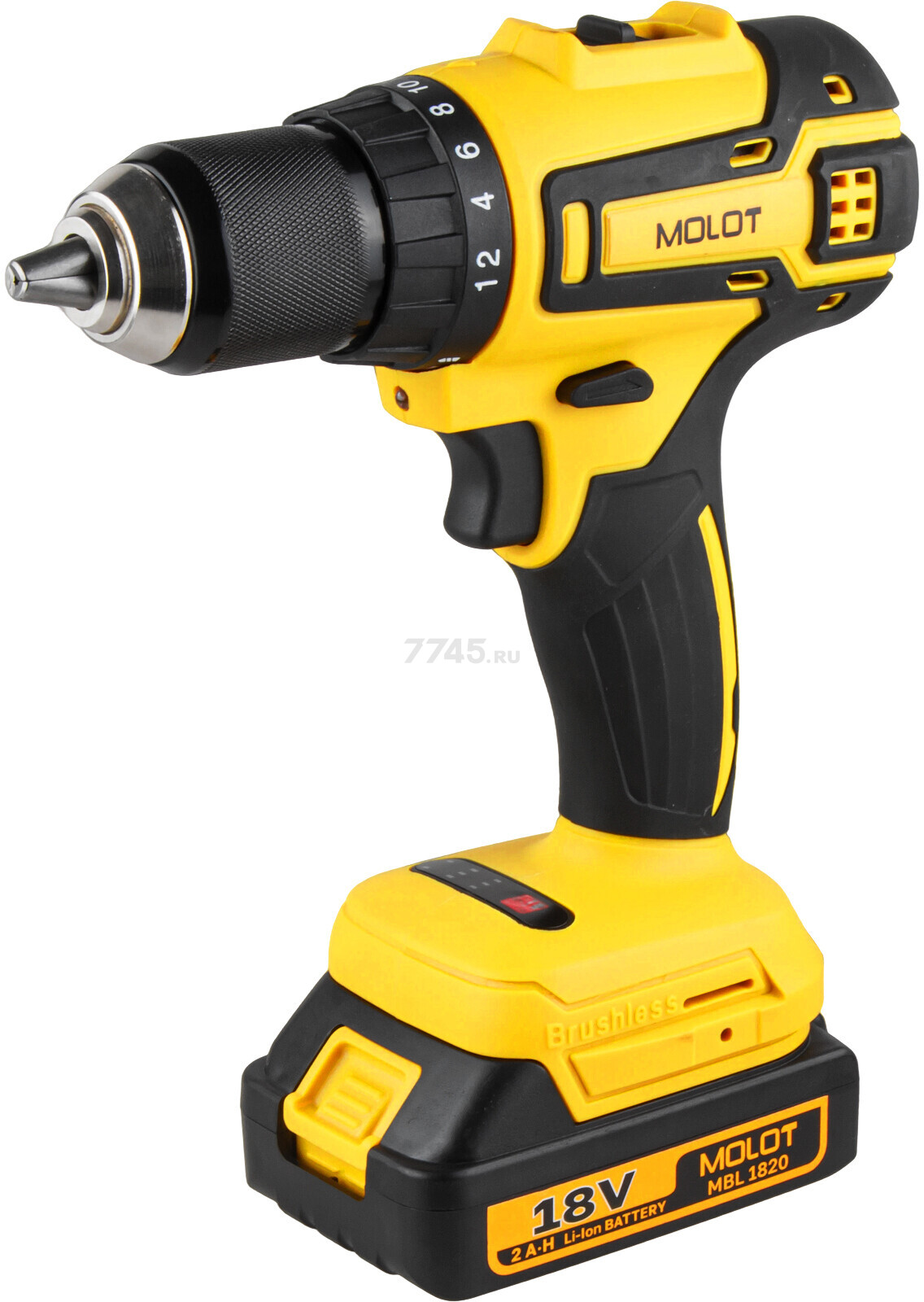 Дрель-шуруповерт аккумуляторная MOLOT MBD 1820 Li XLT Lite SET (1335569) - Фото 12