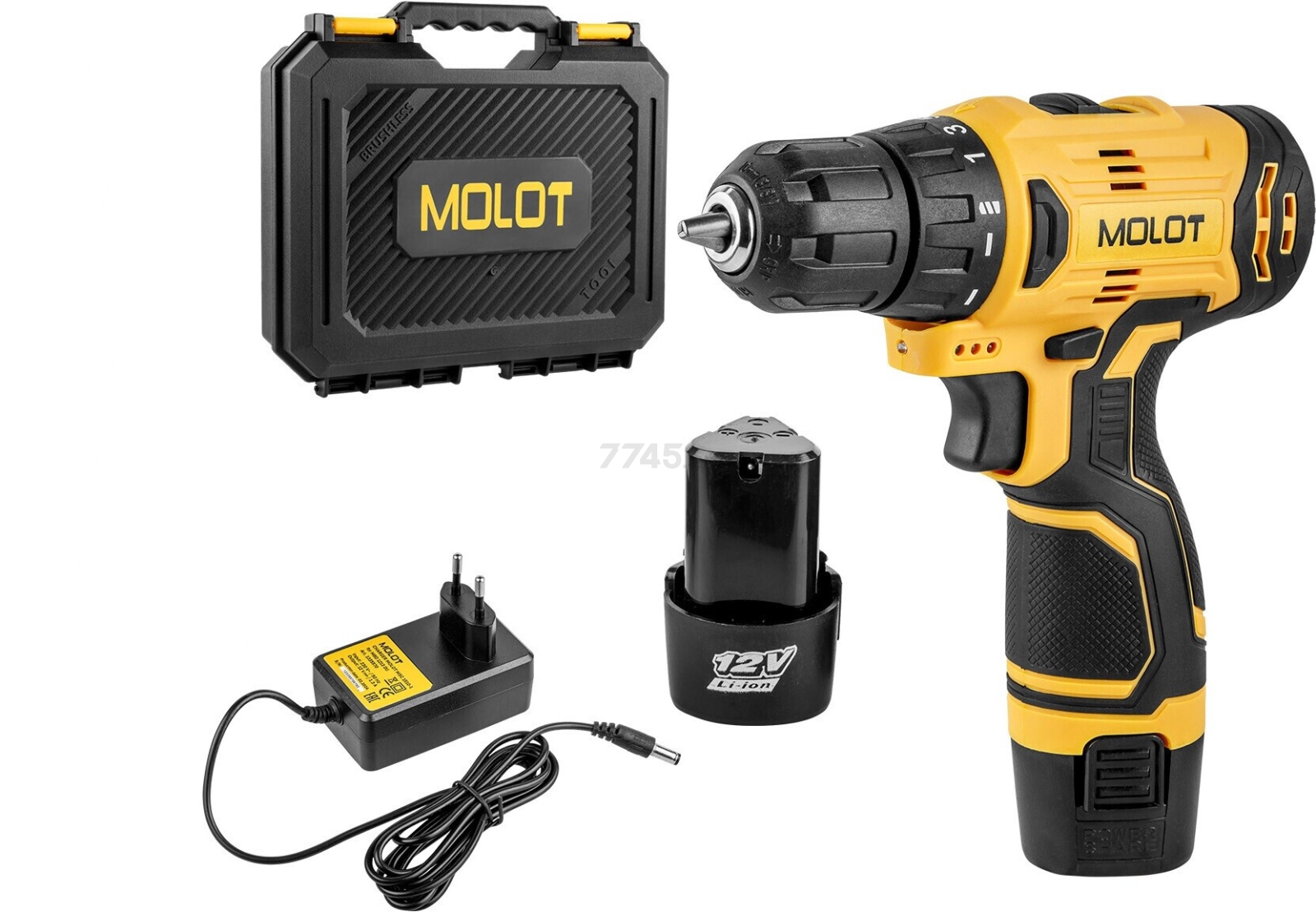 Дрель-шуруповерт аккумуляторная MOLOT MBD 1213 Dli (1335567) - Фото 9