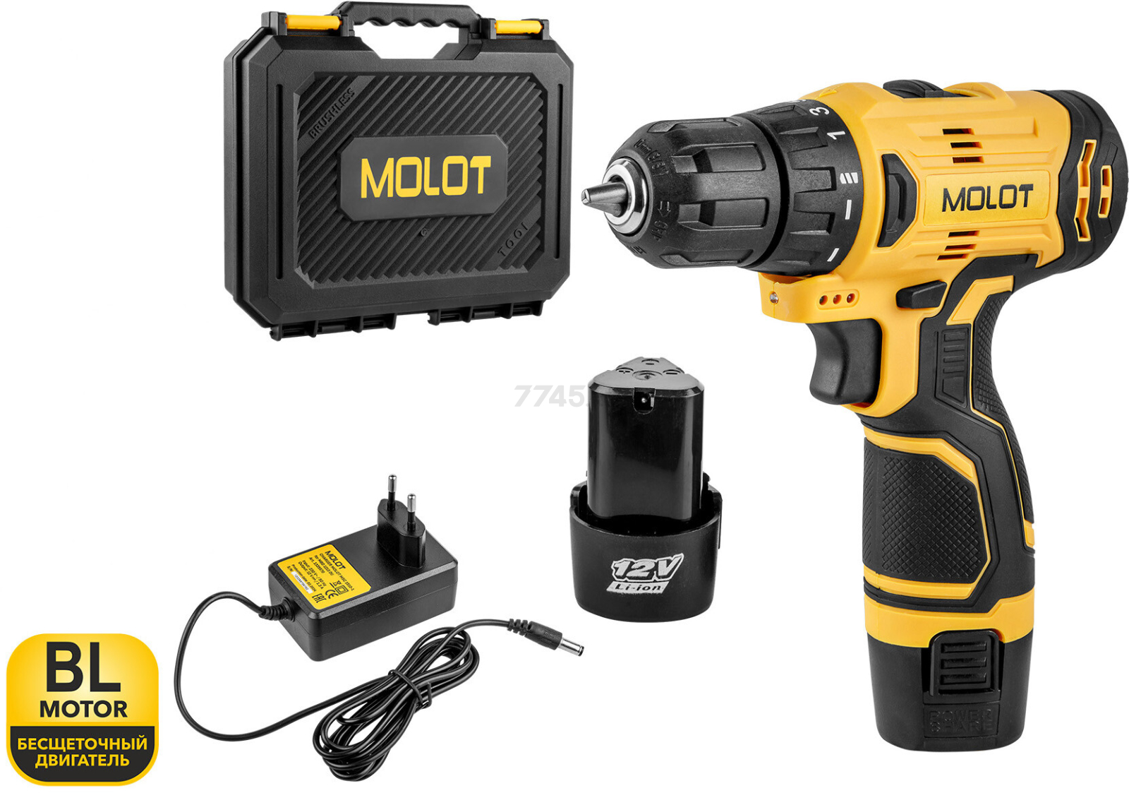Дрель-шуруповерт аккумуляторная MOLOT MBD 1213 Dli (1335567) - Фото 8