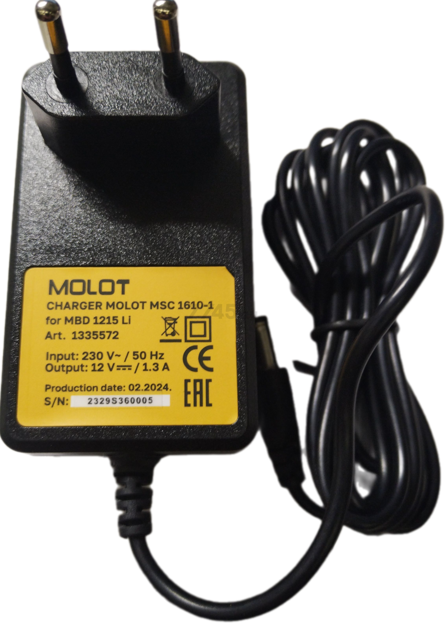 Зарядное устройство 12В MOLOT MDC 1610-1 для MBD 1215 Li (1335572) - Фото 3