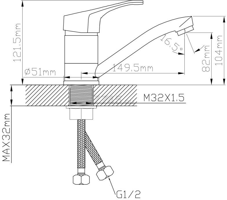 Смеситель для кухни AV ENGINEERING Bas (AVBAS4-A294-448) - Фото 2