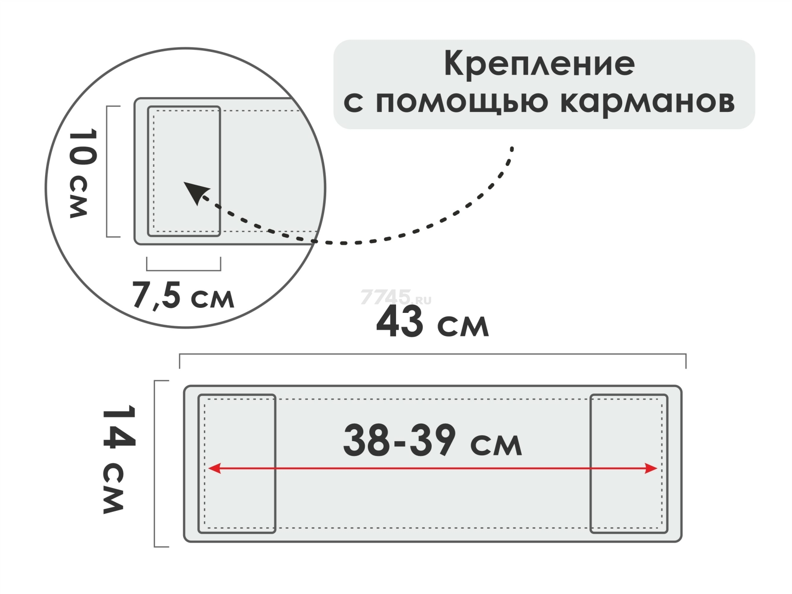 Сменная насадка для швабры из микрофибры и нейлона PERFECTO LINEA пеноэффект (44-435011) - Фото 3