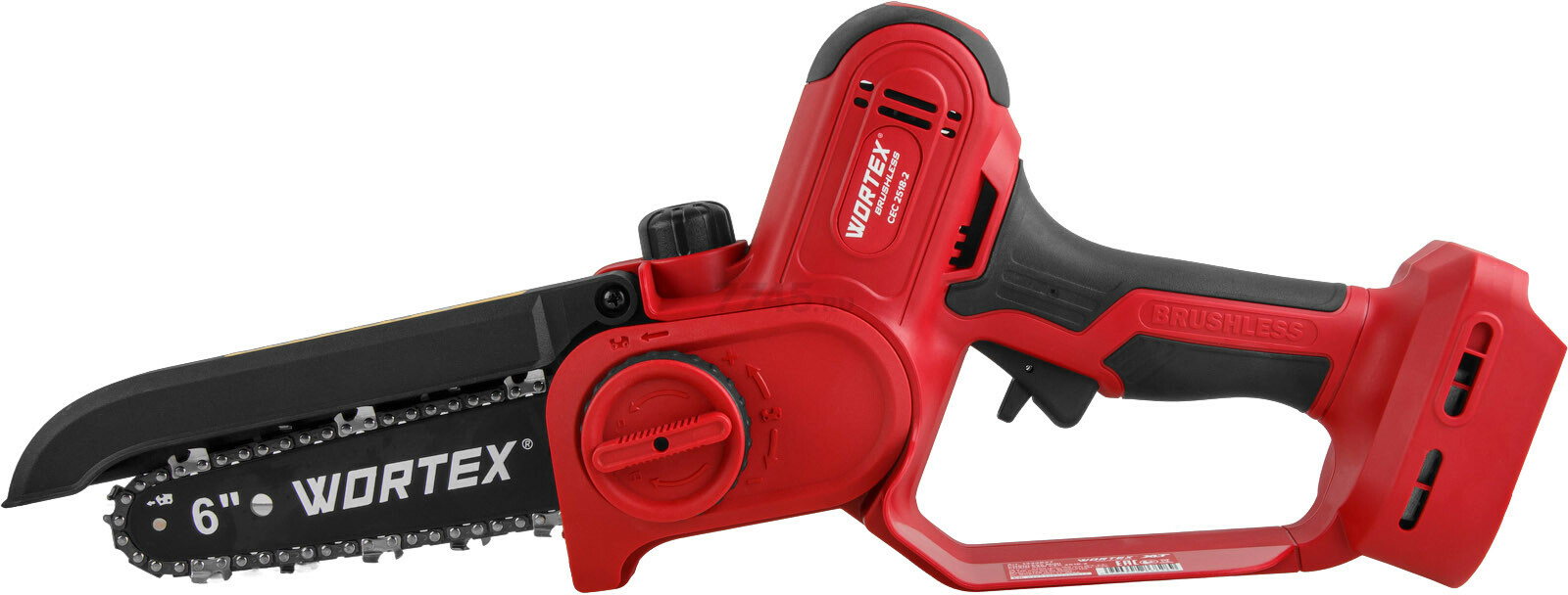 Пила цепная аккумуляторная WORTEX CEC 2518-2 ALL1 (1334828) - Фото 3
