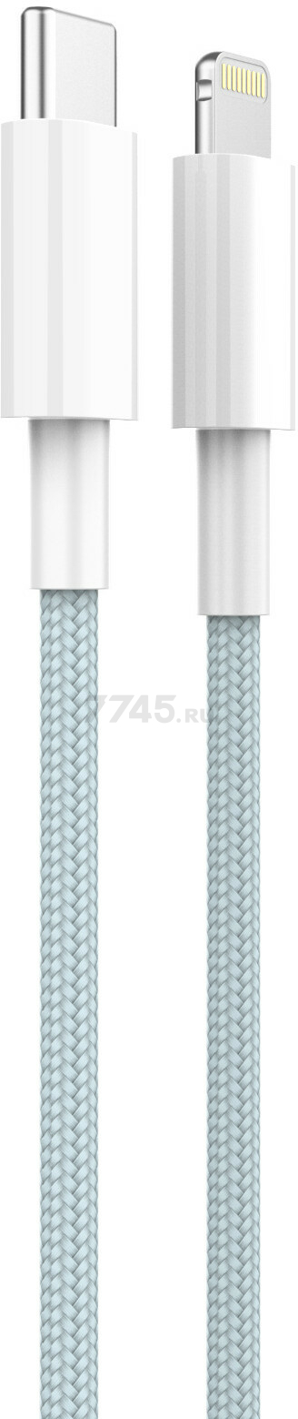 Кабель USB KEIZEN KZ-5289104, Type-C - Lightning, PD20W, 1 м, голубой - Фото 6