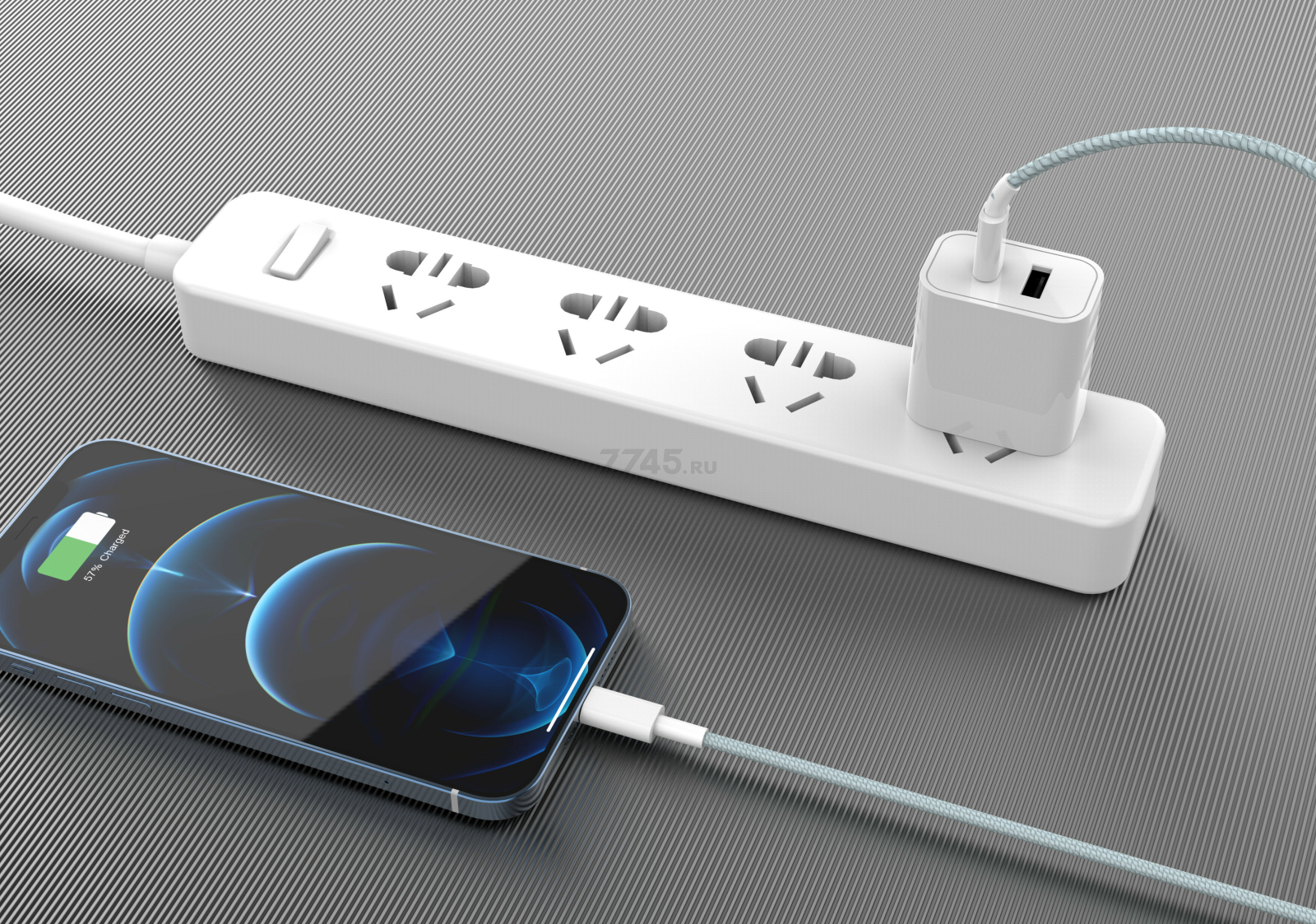Кабель USB KEIZEN KZ-5289104, Type-C - Lightning, PD20W, 1 м, голубой - Фото 16