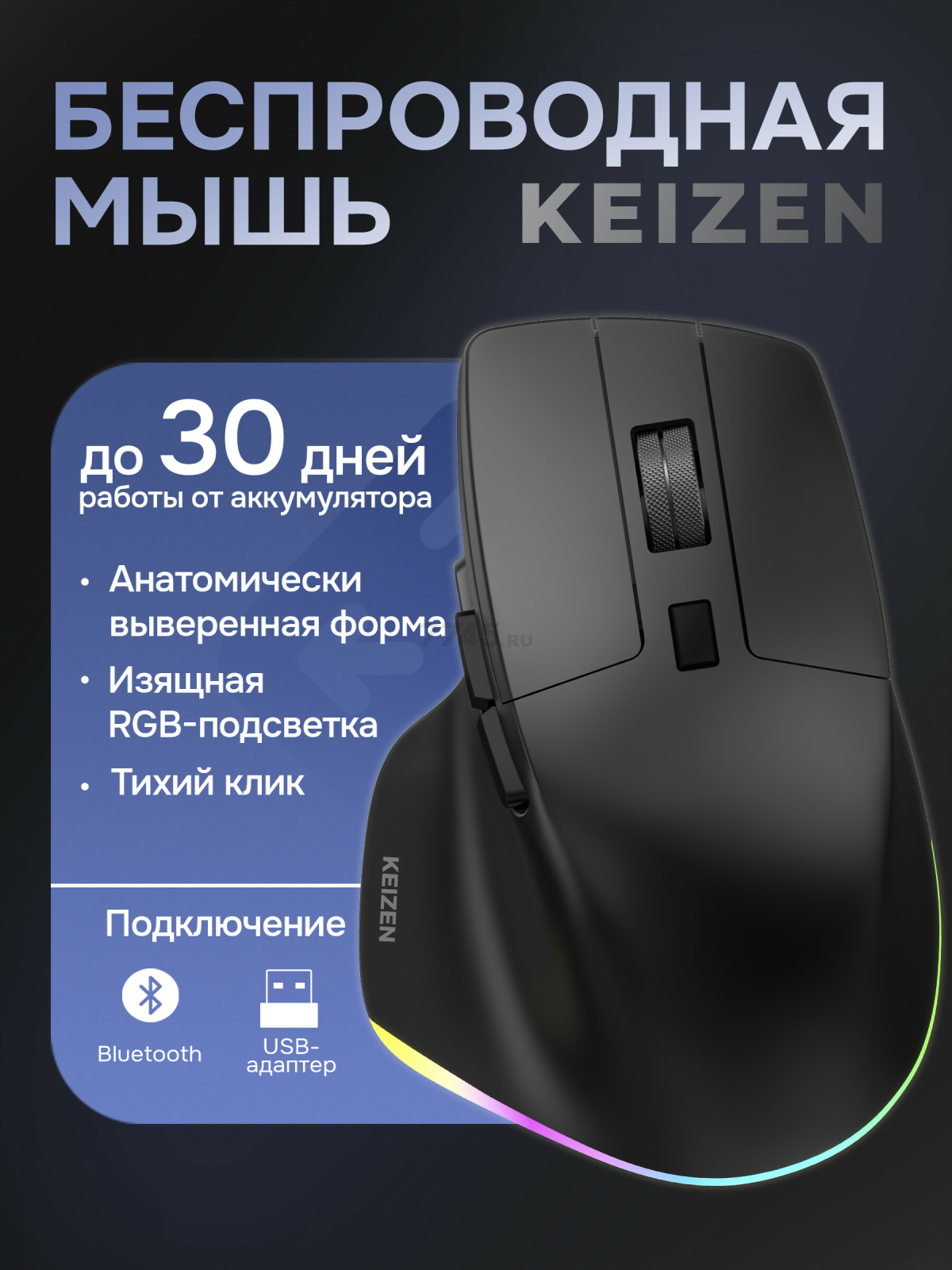 Беспроводная компьютерная мышь KEIZEN KZ-5495102