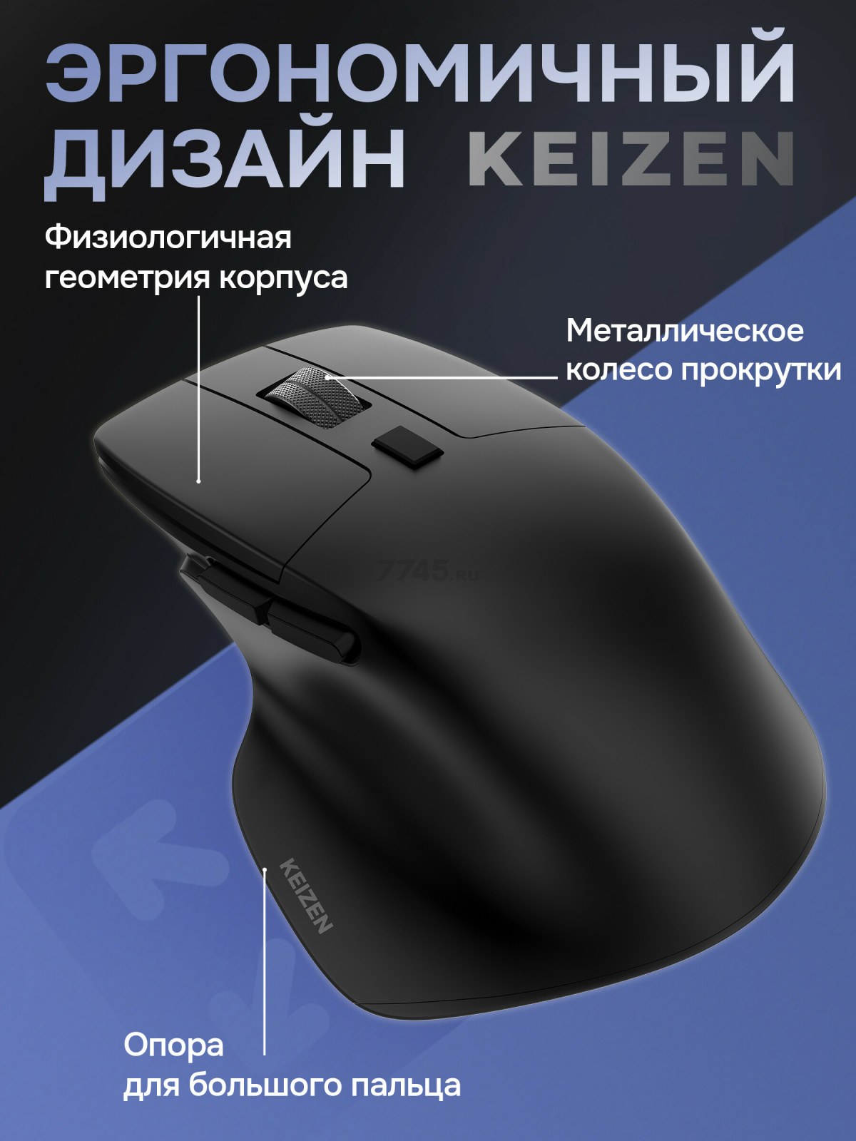Беспроводная компьютерная мышь KEIZEN KZ-5495102 - Фото 2