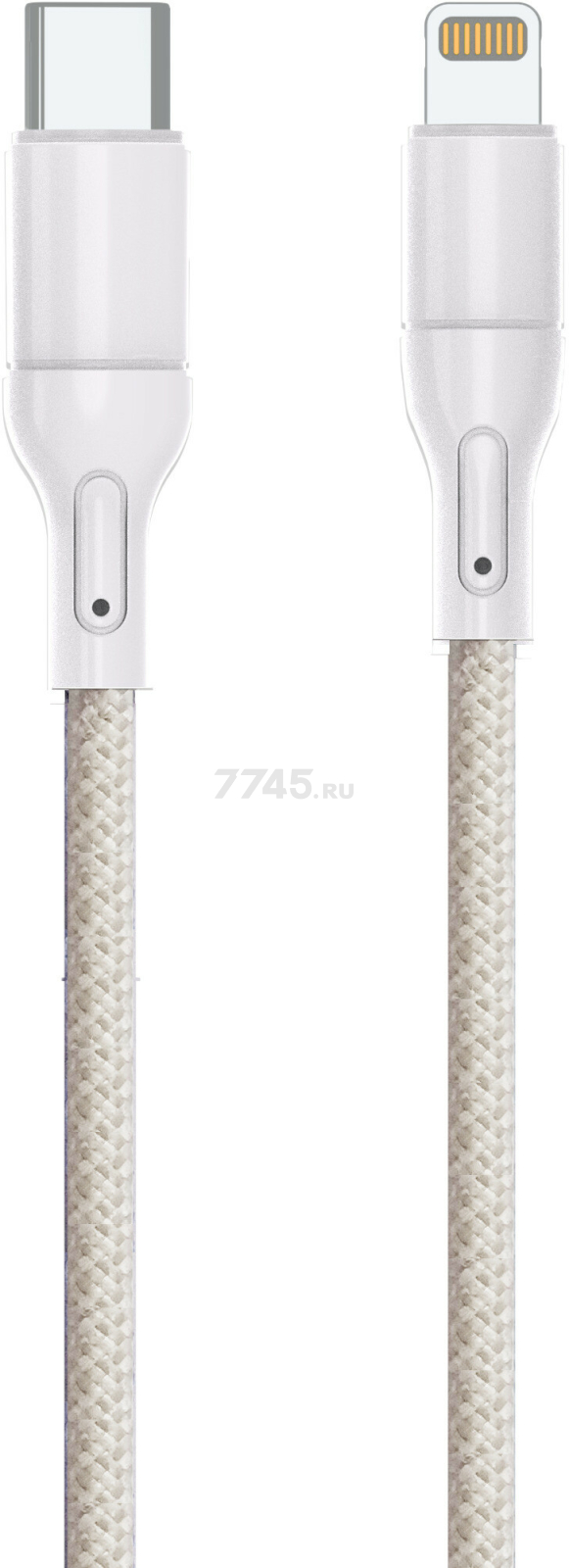 Кабель USB KEIZEN KZ-5289101, Type-C - Lightning, PD20W, 1 м, бежевый - Фото 6