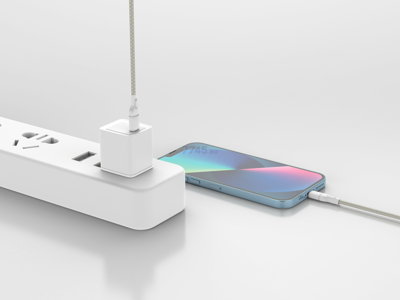 Кабель USB KEIZEN KZ-5289101, Type-C - Lightning, PD20W, 1 м, бежевый - Фото 7