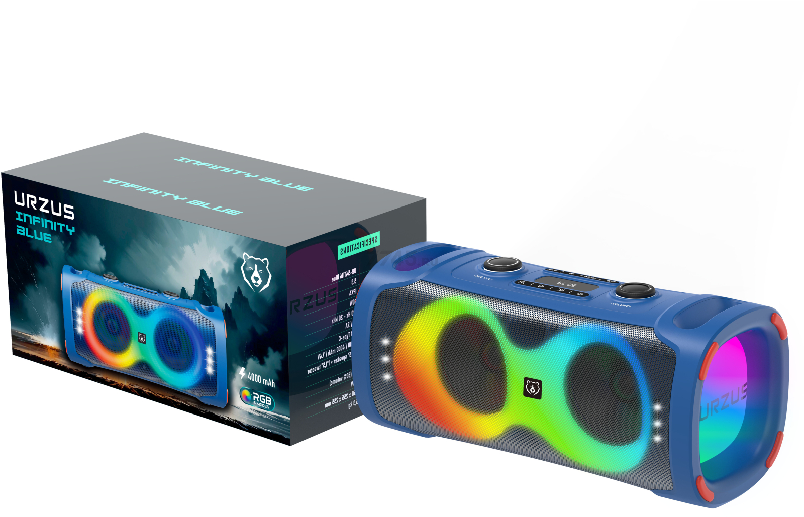 Портативная колонка URZUS Infinity UR-541116 - Фото 14