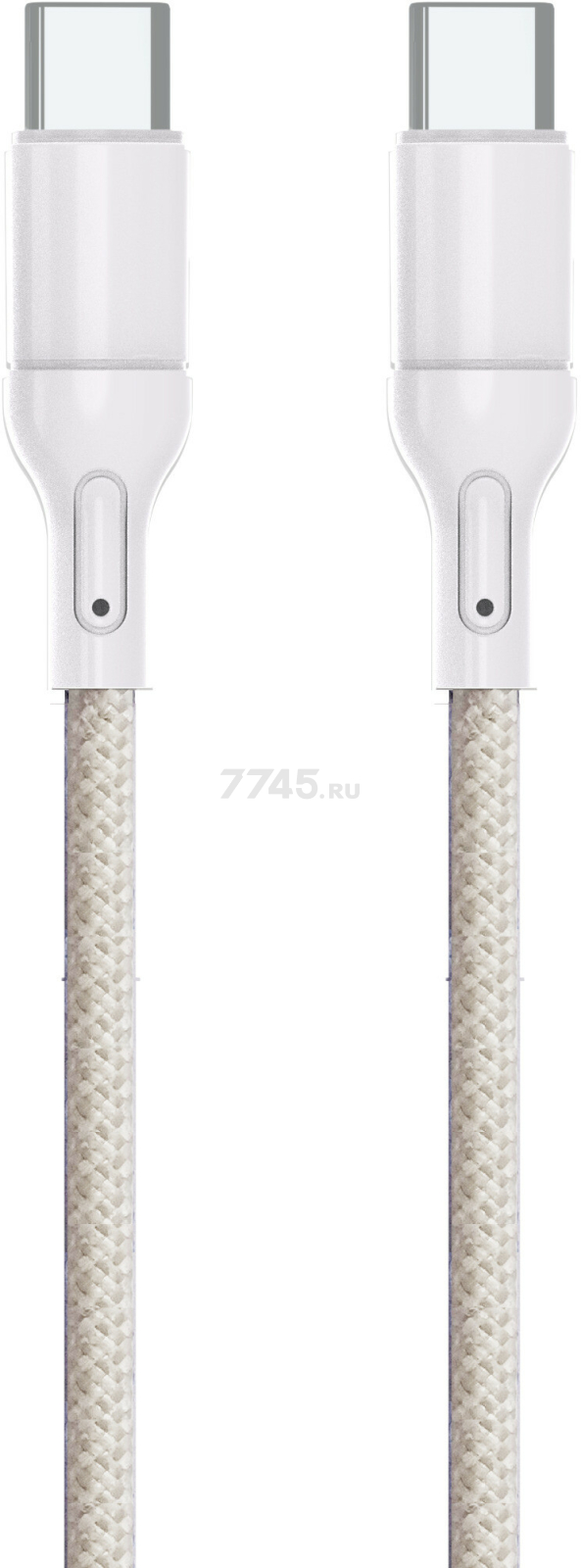 Кабель USB KEIZEN KZ-5289102, Type-C - Type-C, PD65W, 1 м, бежевый - Фото 6