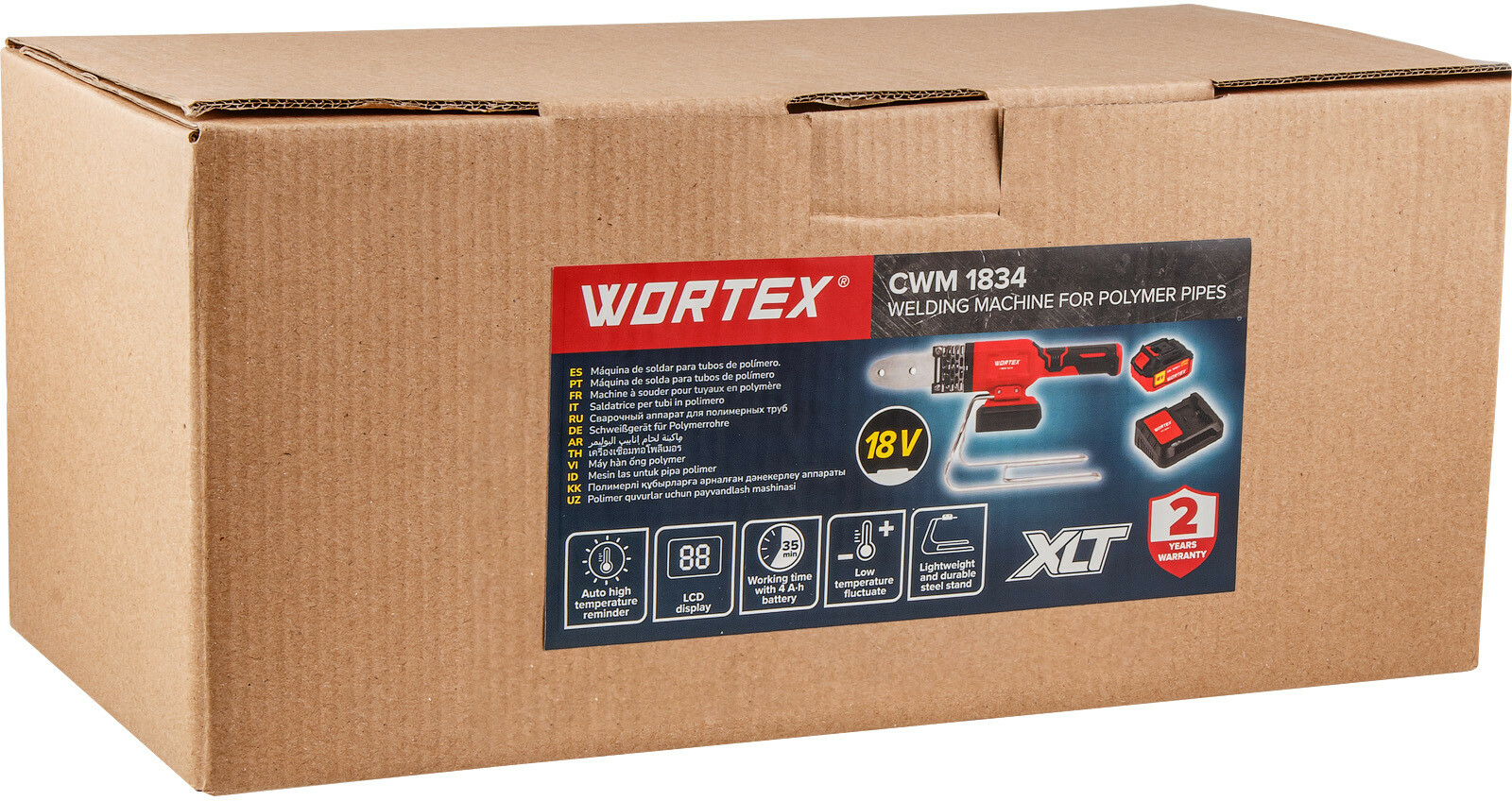 Сварочный аппарат для полимерных труб WORTEX CWM 1834 ALL1 XLT Set 3 насадки (1304777) - Фото 10