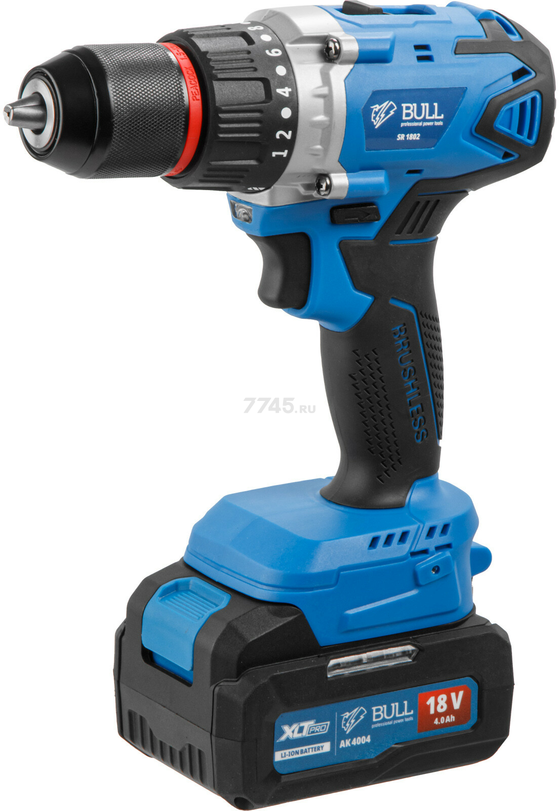 Дрель-шуруповерт аккумуляторная BULL SR 1802 XLTpro (1329863) - Фото 6