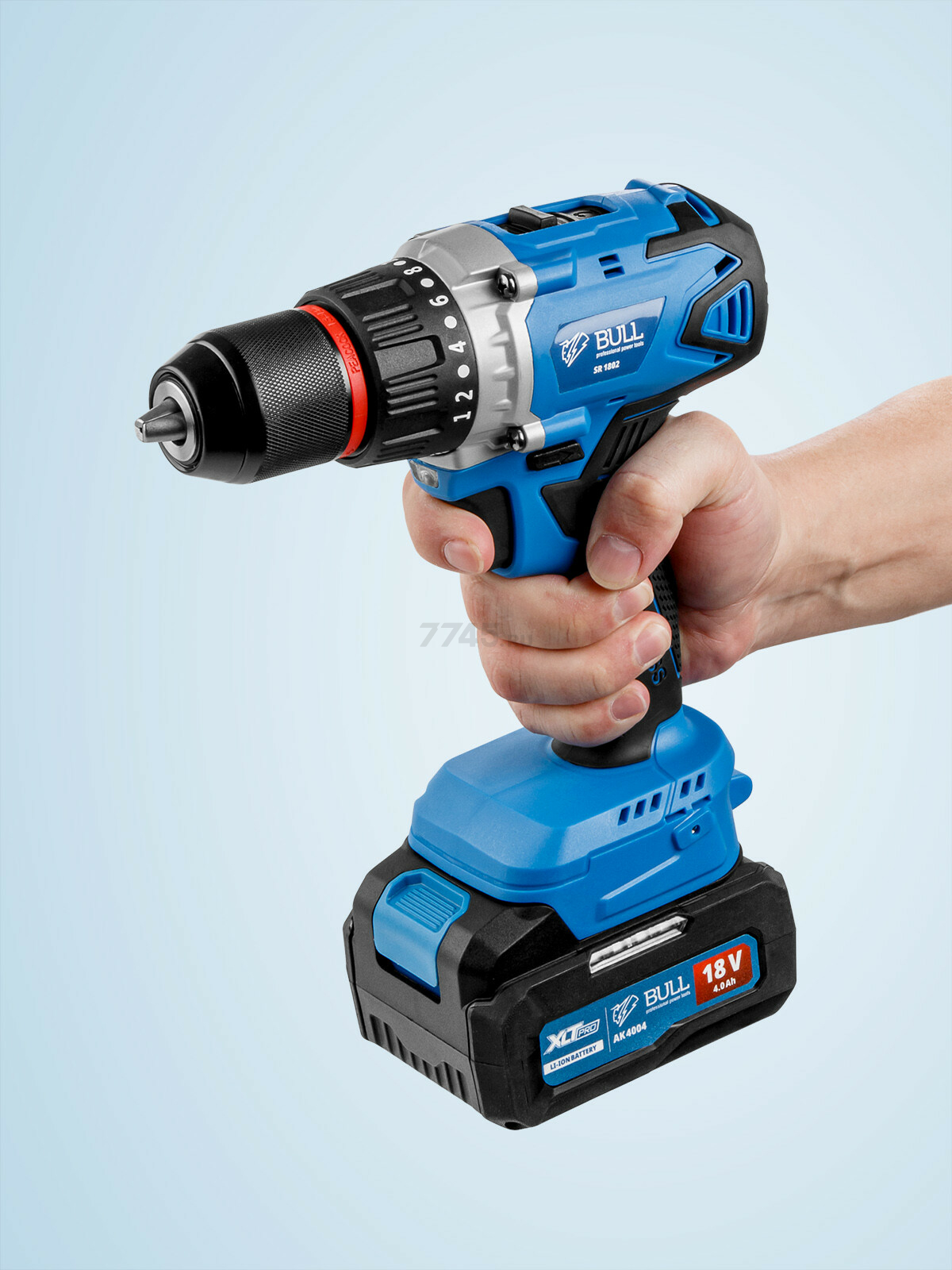 Дрель-шуруповерт аккумуляторная BULL SR 1802 XLTpro (1329863) - Фото 9