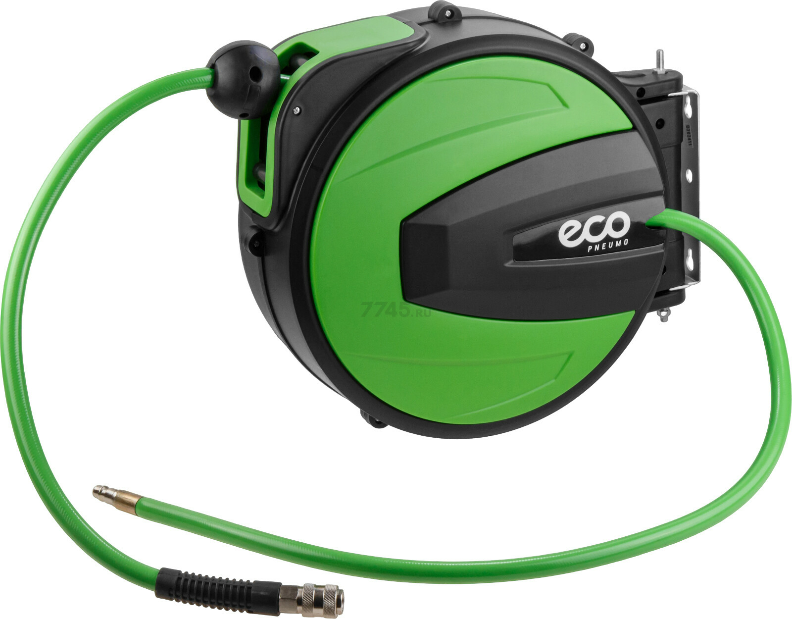 Шланг ПВХ армированный ECO 10/16 мм 10 м с быстросъемами на катушке (EC3924-2)