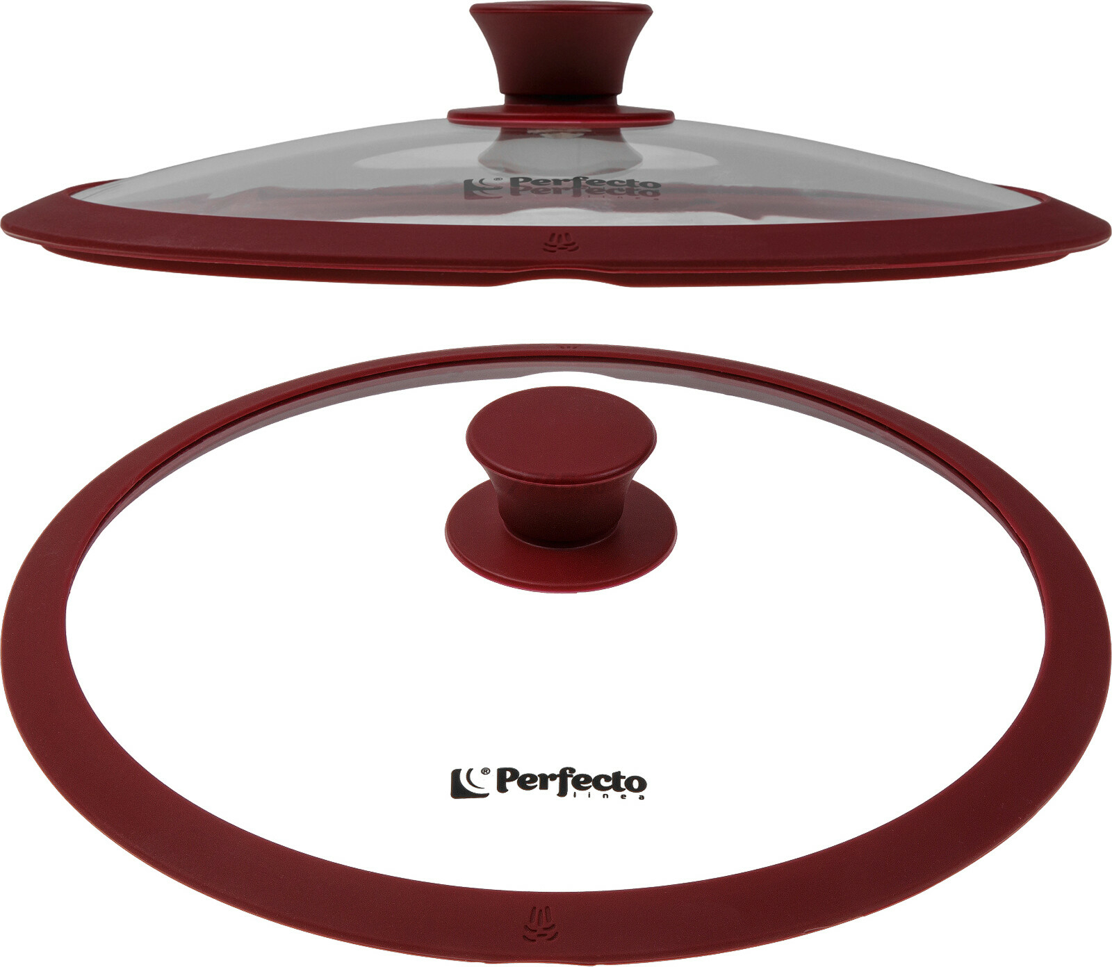 Крышка стеклянная 26 см PERFECTO LINEA Burgundy (25-026341)