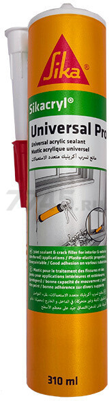 Герметик акриловый SIKA Sikacryl Universal Pro белый 310 мл (4814016009430)
