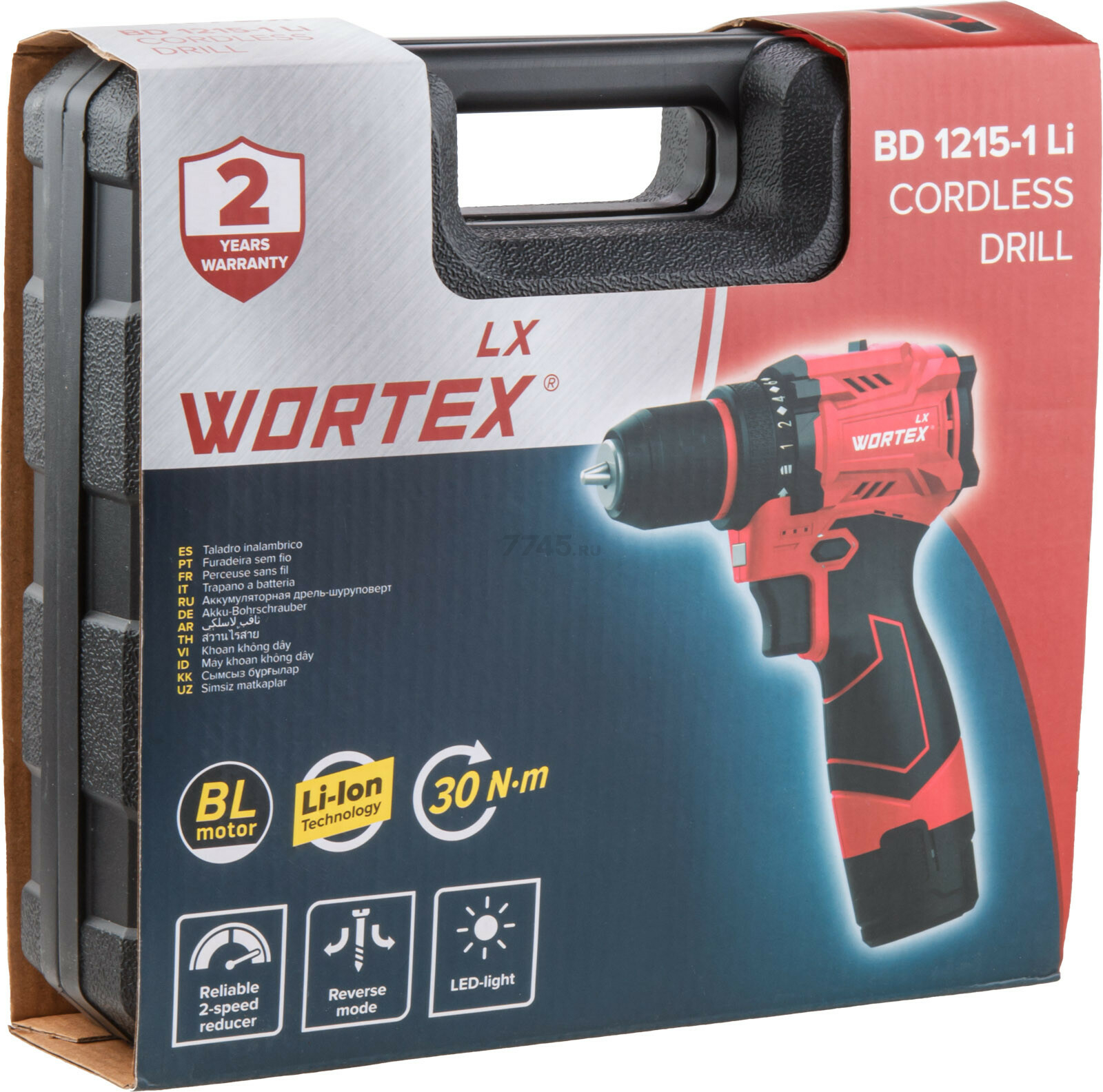 Дрель-шуруповерт аккумуляторная WORTEX LX BD 1215-1 Li (1333698) - Фото 13