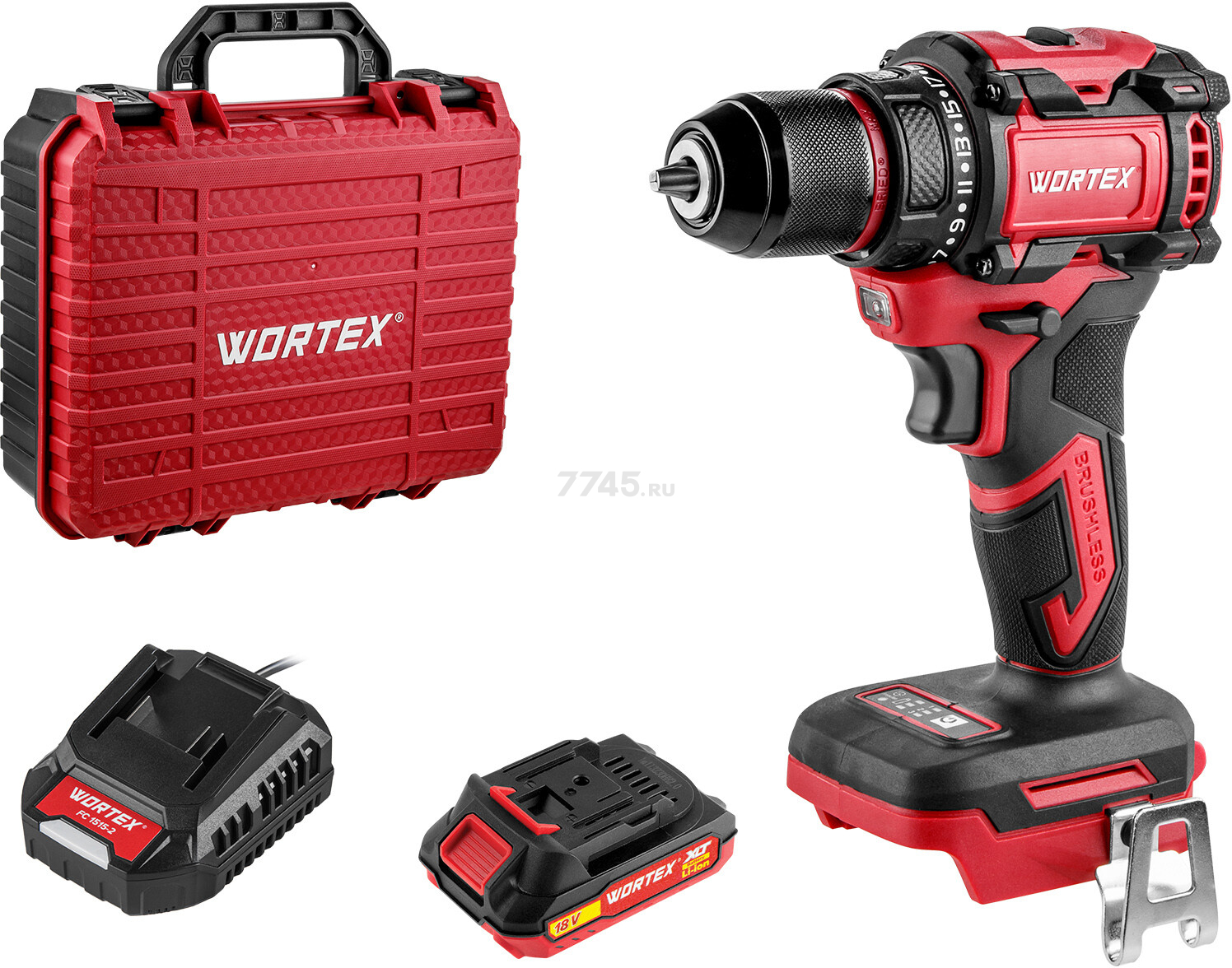 Дрель-шуруповерт аккумуляторная WORTEX BD 2025 DLi ALL1 XLT (1329835) - Фото 11