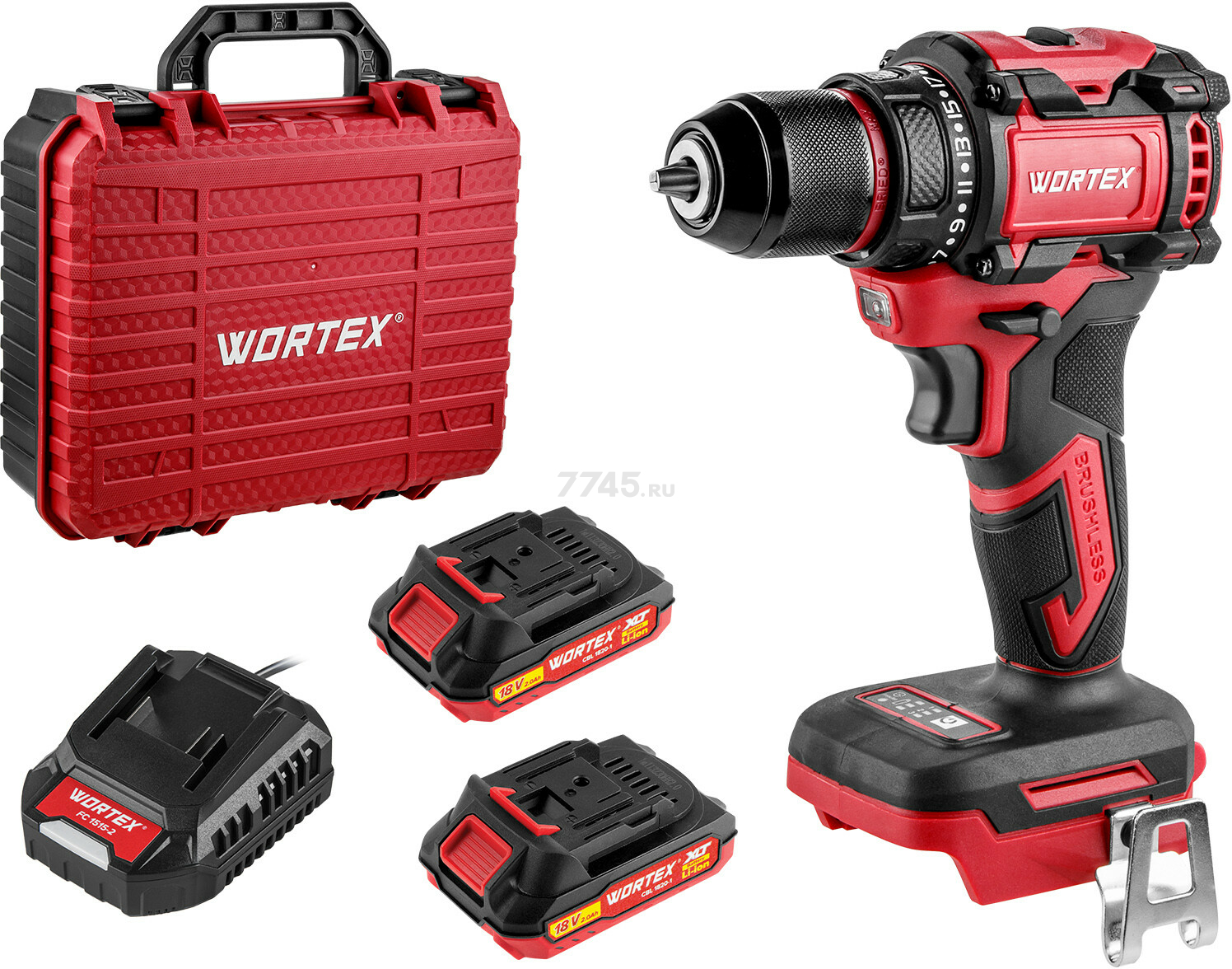 Дрель-шуруповерт аккумуляторная WORTEX BD 2025 DLi ALL1 XLT (1329837)