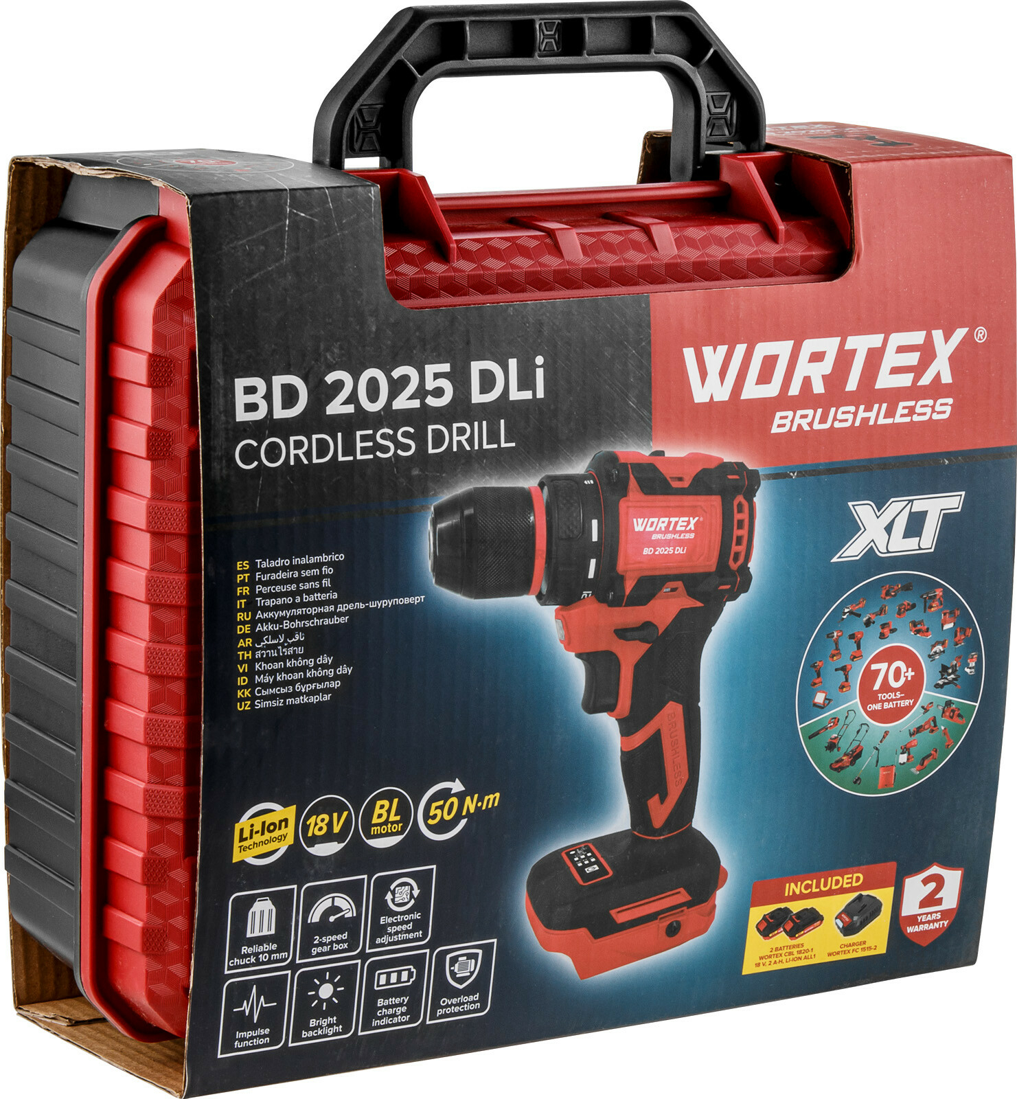 Дрель-шуруповерт аккумуляторная WORTEX BD 2025 DLi ALL1 XLT (1329837) - Фото 14
