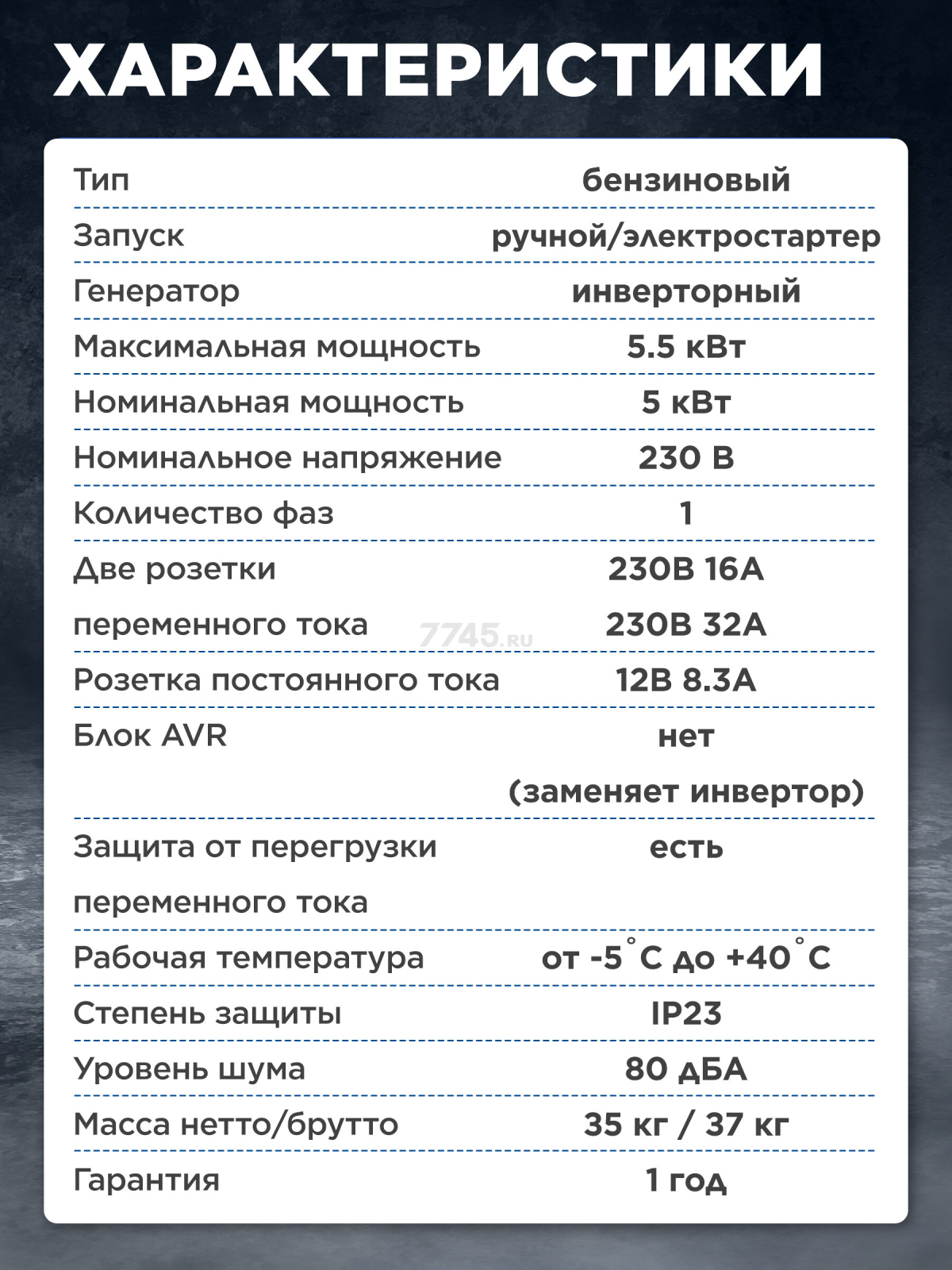 Генератор инверторный бензиновый ECO PE-7000ESI (EC1710-2) - Фото 5