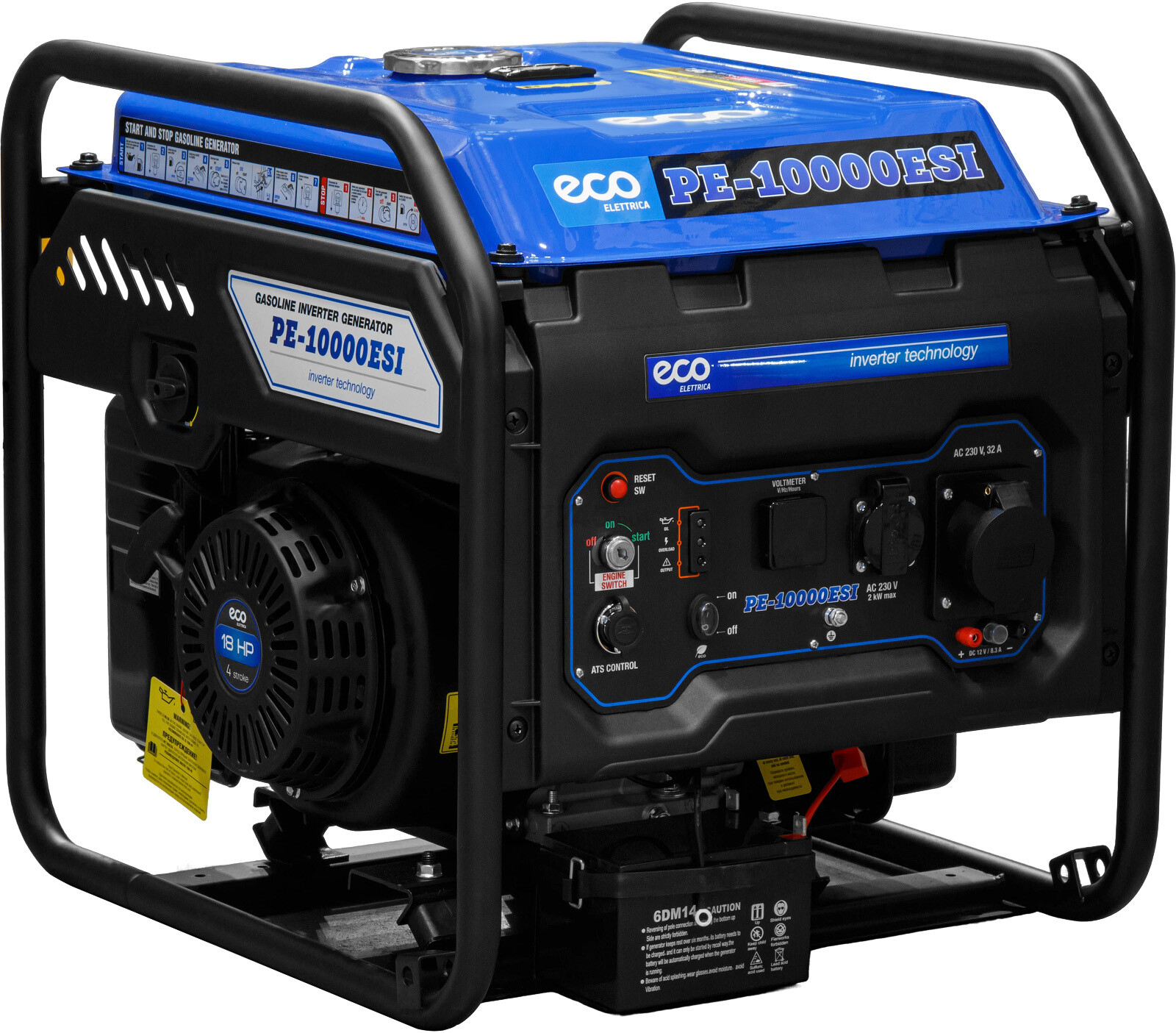 Генератор инверторный бензиновый ECO PE-10000ESI (EC1710-3)