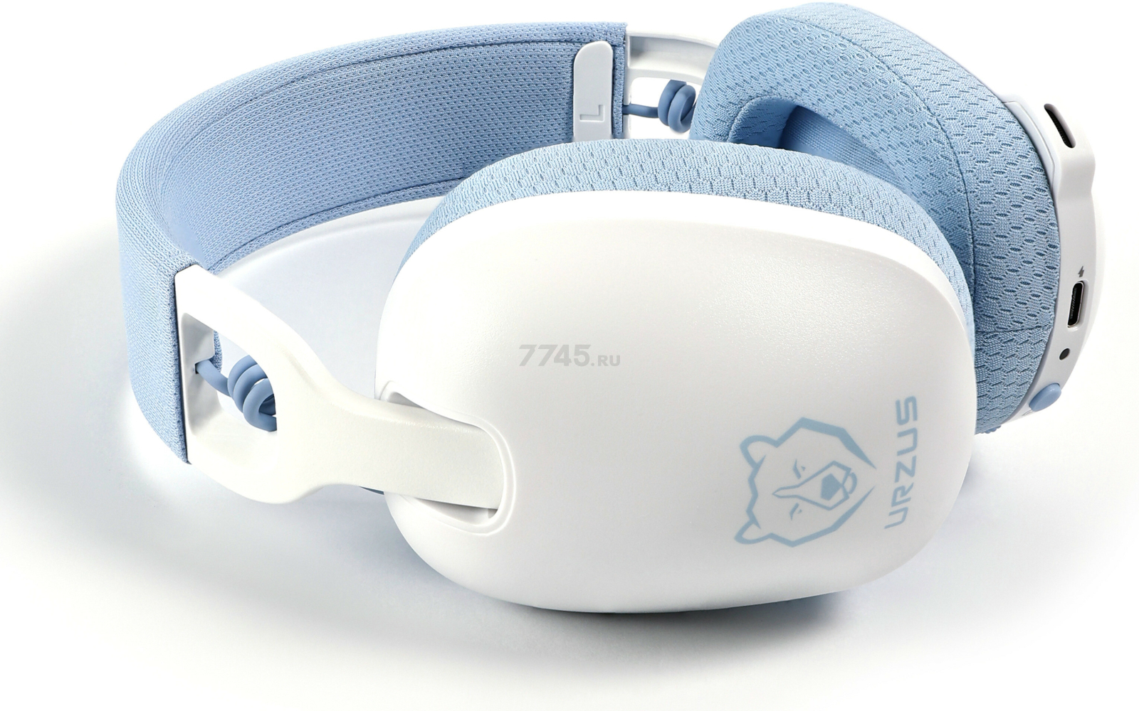 Наушники-гарнитура игровые беспроводные URZUS White Shark (UR-5524119) - Фото 17