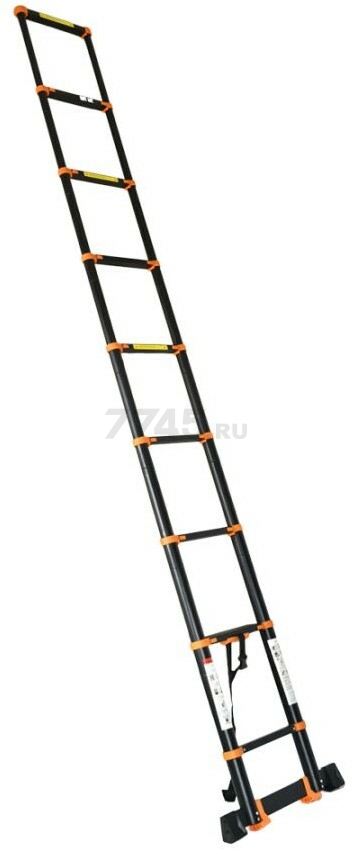 Лестница телескопическая алюминиевая приставная 350 см 8,5 кг STARTUL Black Line (ST9931-035)