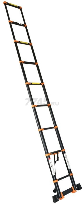 Лестница телескопическая алюминиевая приставная 510 см 13,5 кг STARTUL Black Line (ST9931-051) - Фото 7