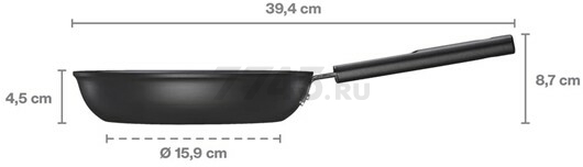 Сковорода алюминиевая 20 см FISKARS Hard Face (1075457) - Фото 4