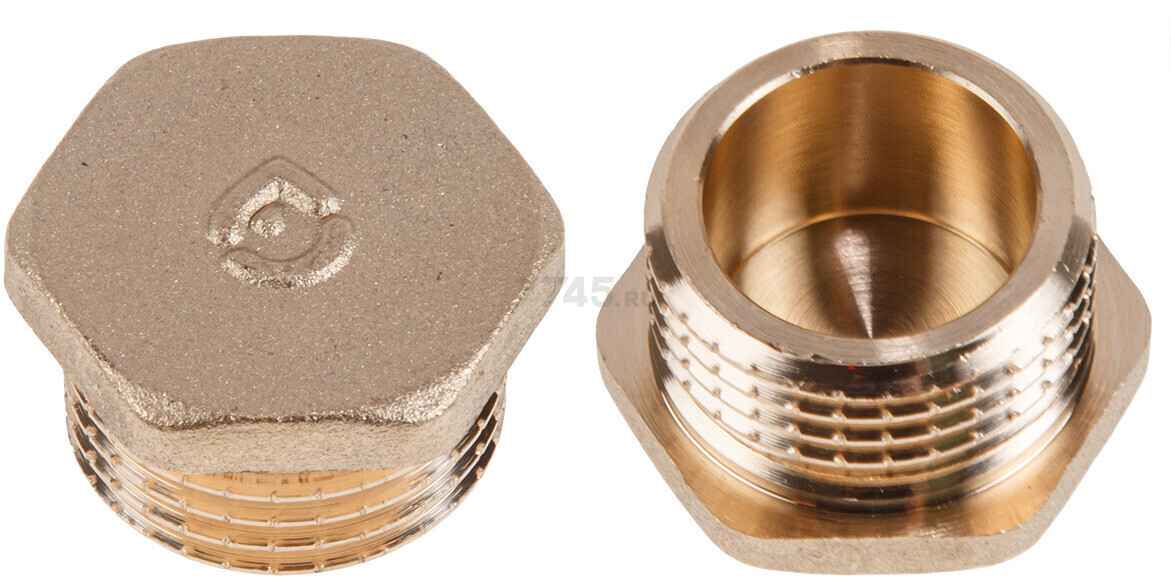 Заглушка латунная 1/2" с наружной резьбой AV ENGINEERING (AVE310002)