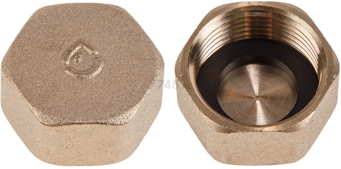 Заглушка латунная 3/4" с внутренней резьбой с прокладкой AV ENGINEERING (AVE310003)