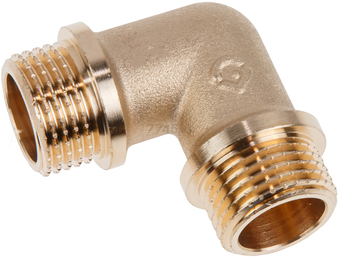 Угольник латунный 1/2" с наружной резьбой с ограничителем AV ENGINEERING (AVE307009)