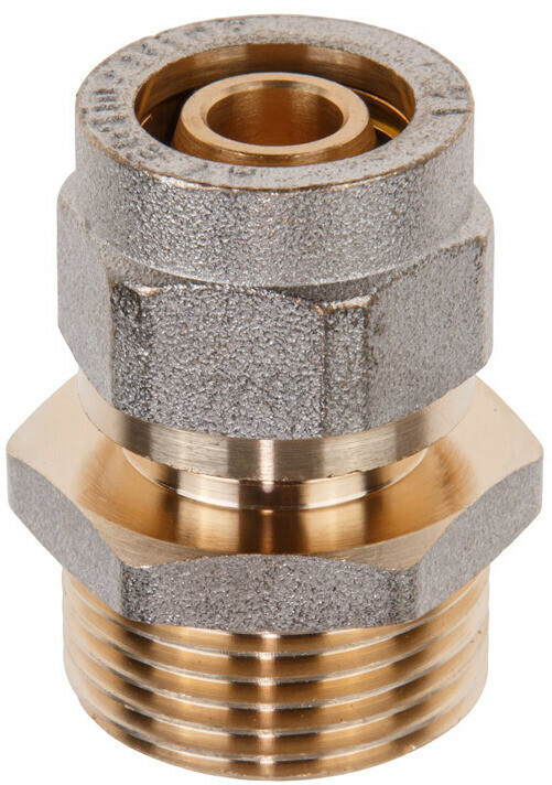 Ниппель латунный 16(2.0)х3/4" с наружной резьбой для труб PEX AV ENGINEERING (AVE309014)