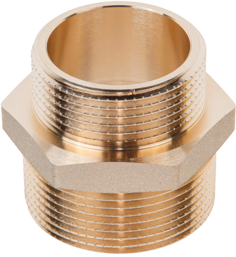 Ниппель латунный редукционный наружная-наружная 1 1/2"х1 1/4" AV ENGINEERING (AVE303018)