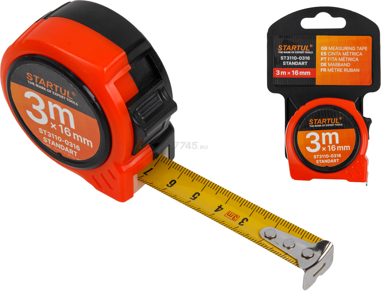 Рулетка 3 м STARTUL STANDART ST3110-0316