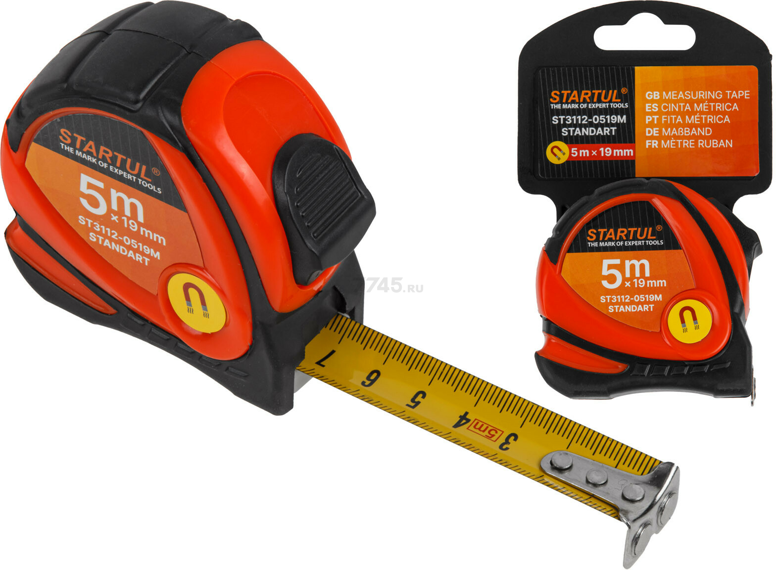 Рулетка 5 м STARTUL STANDART ST3112-0519M