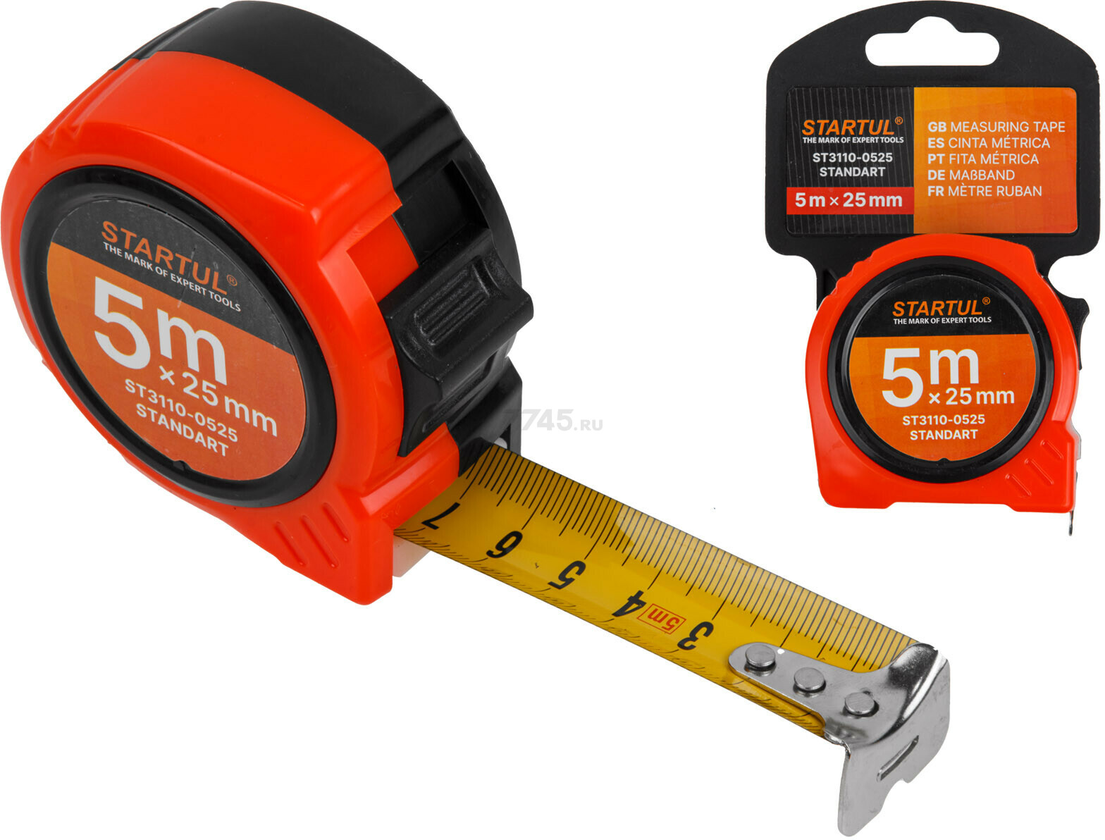 Рулетка 5 м STARTUL STANDART ST3110-0525