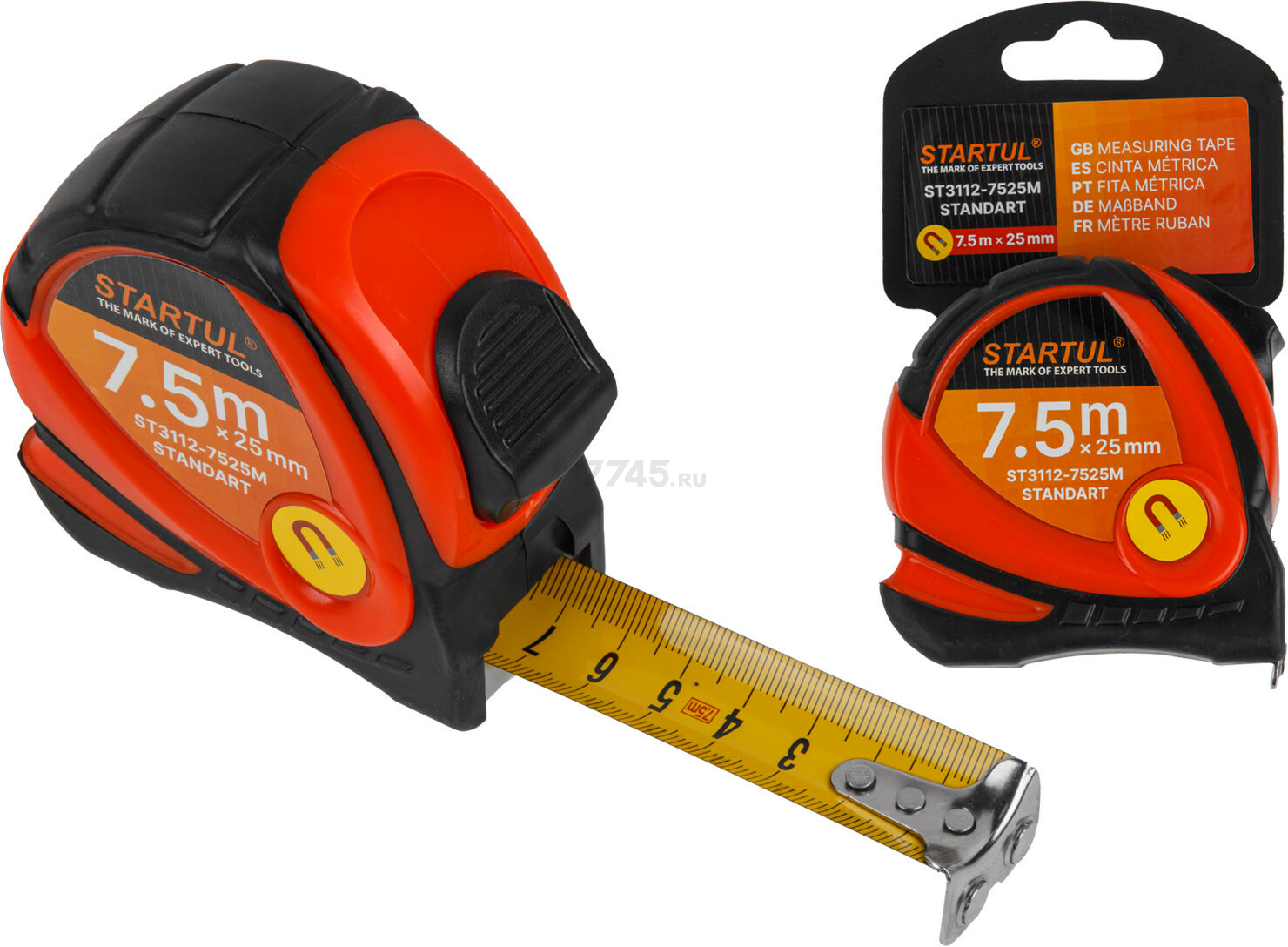 Рулетка 7,5 м STARTUL STANDART ST3112-7525M