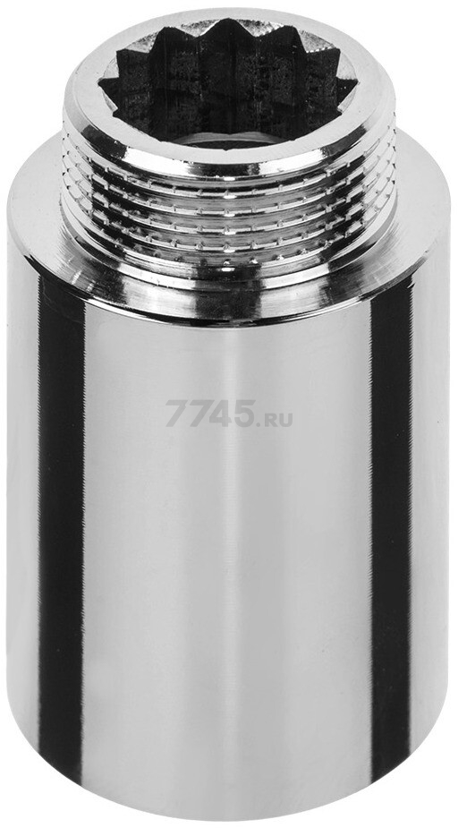 Удлинитель латунный внутренняя-наружная 3/4"х50 мм усиленный AV ENGINEERING хром (AVE301049)