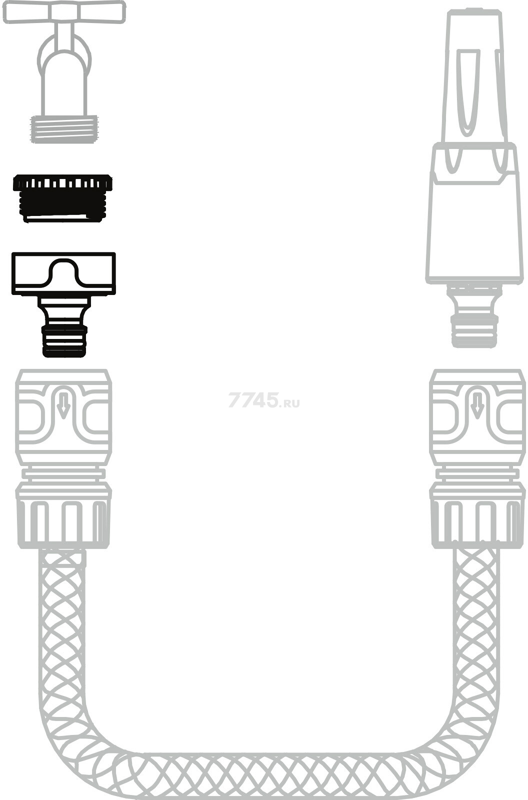 Адаптер внешний 1/2" и 3/4" STARTUL METSA (ST6013-14) - Фото 2