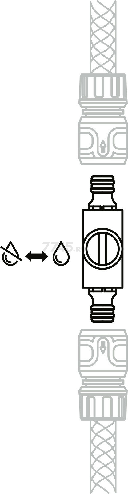 Переходник-соединитель 1/2" с регулятором напора STARTUL METSA (ST6013-13) - Фото 2