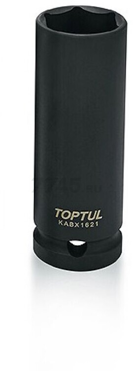 Головка ударная 1/2" 21 мм шестигранная тонкостенная TOPTUL (KABX1621)