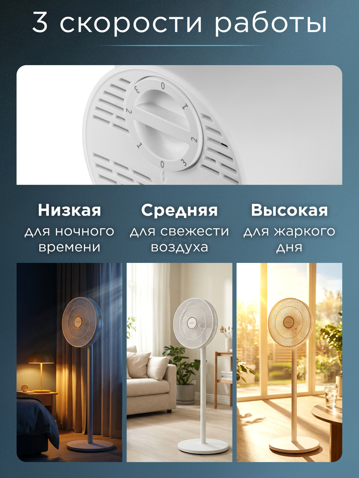 Вентилятор напольный NORMANN ACF-201 (N16021-3) - Фото 3