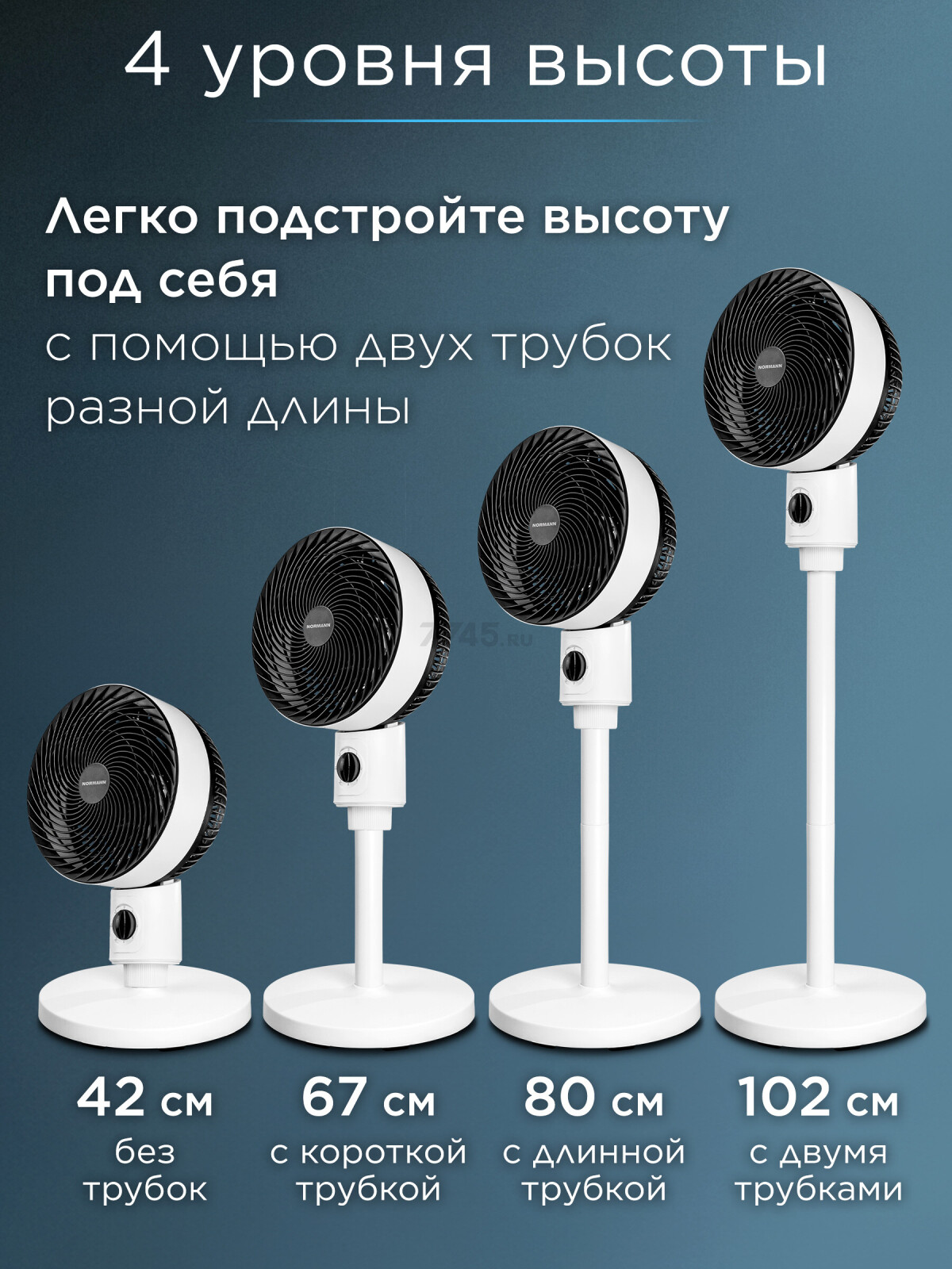 Вентилятор напольный NORMANN ACF-202 (N16021-4) - Фото 6