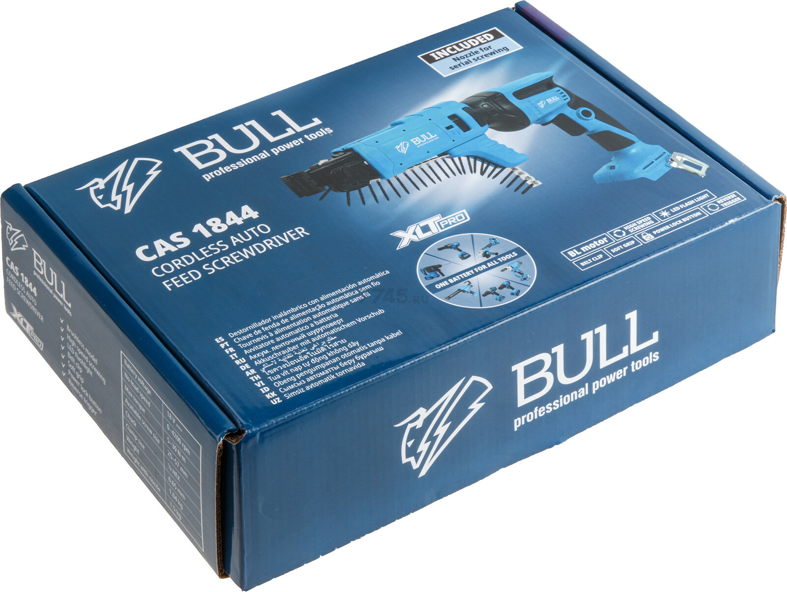 Шуруповерт аккумуляторный BULL CAS 1844 SOLO (1304784) - Фото 15