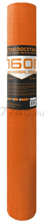 Стеклосетка штукатурная 5х5 1х50 м LIHTAR ССШ-160 UNIVERSAL 9000 оранжевая (4814273005947)
